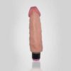 Pink head real feel vibrating dildo without balls